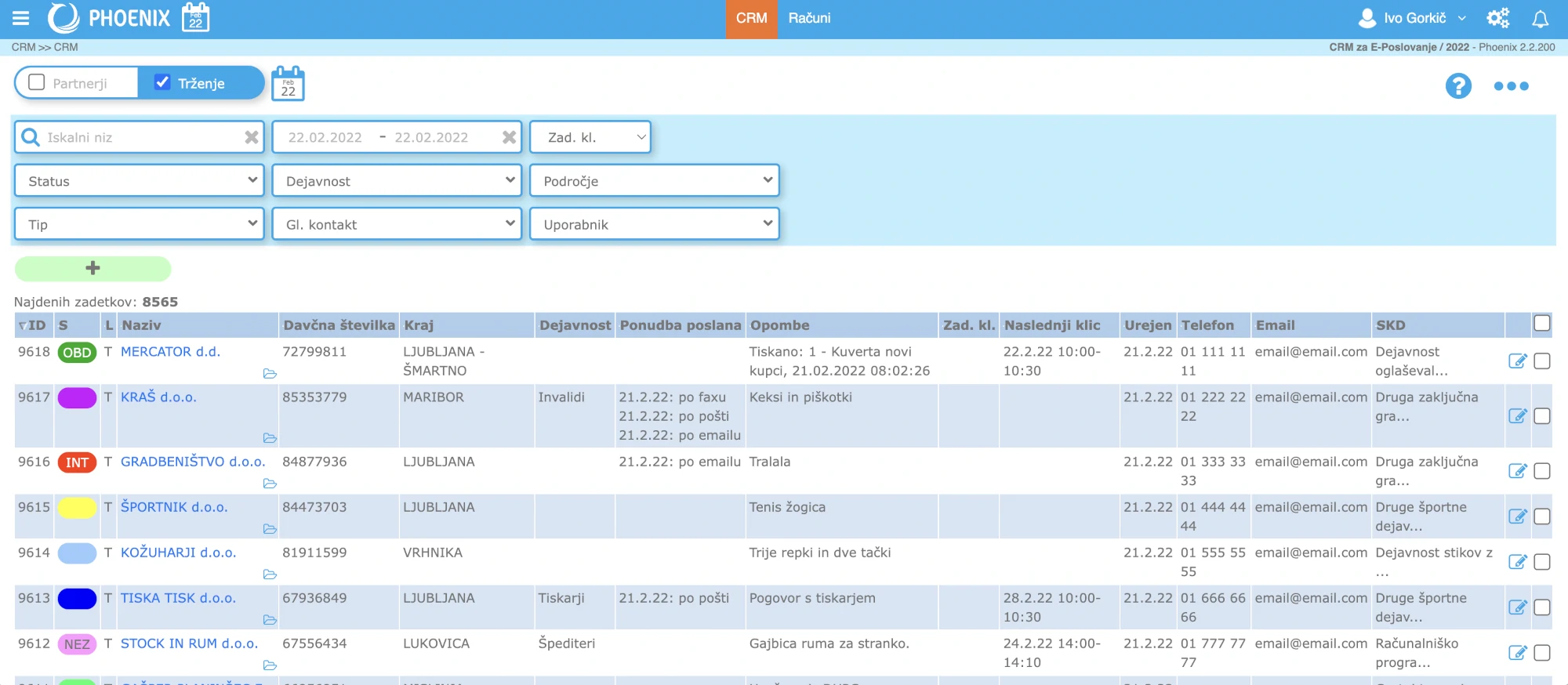 CRM sistem